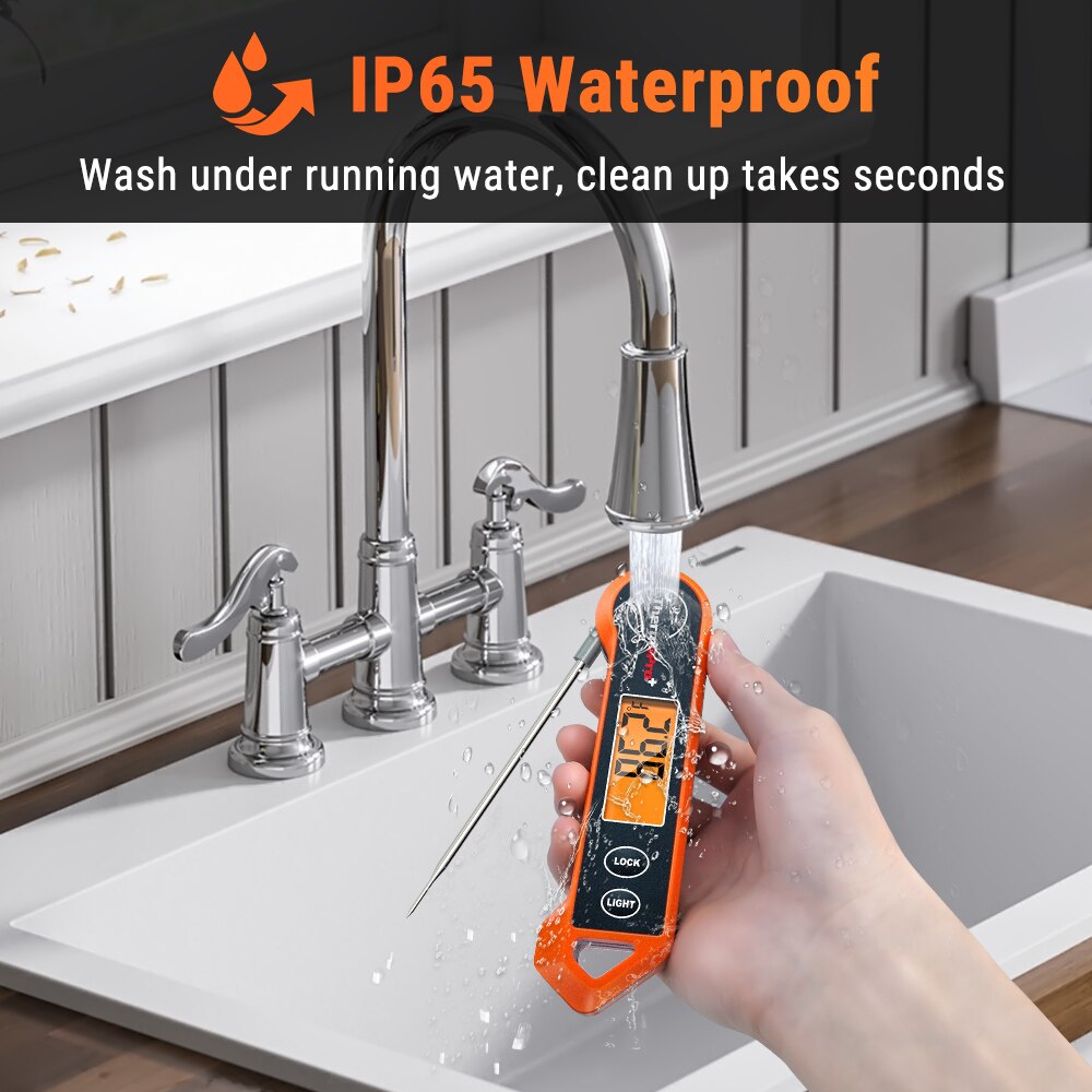ThermoPro TP19H Digitale Schnelles Lesen Fleisch Thermometer Wasserdicht Mit Hintergrundbeleuchtung &Ampere; Kalibrierung