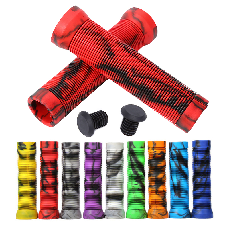 Punhos de borracha macia para guidão de bicicleta, manopla à prova d'água para mountain bike, à prova de poeira, antiderrapante