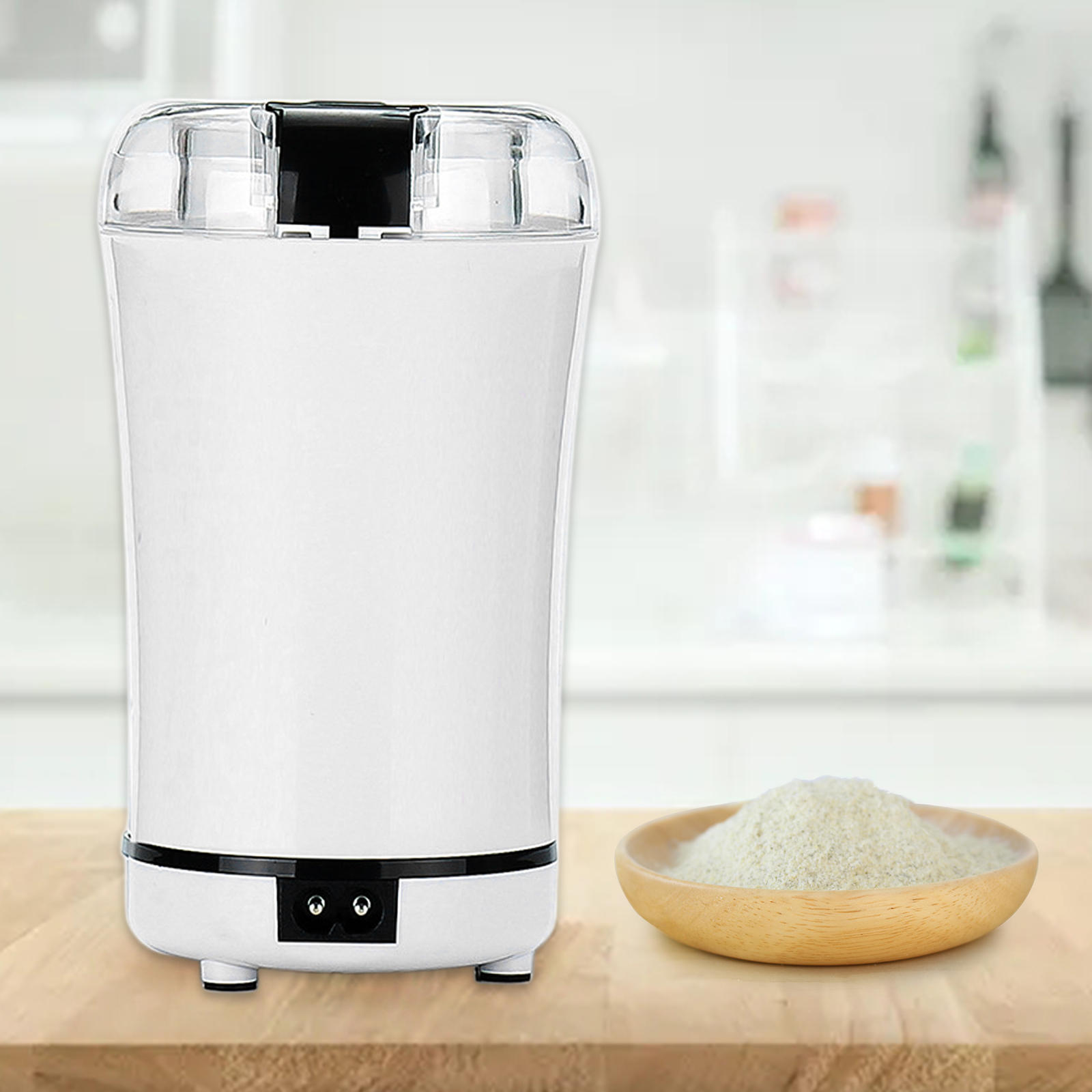 220V Kitchen Electric Coffee Grinder Mini Salt Pepper Grinder Powerful Spice Nuts Seeds Coffee Bean Grind Machine Electronic