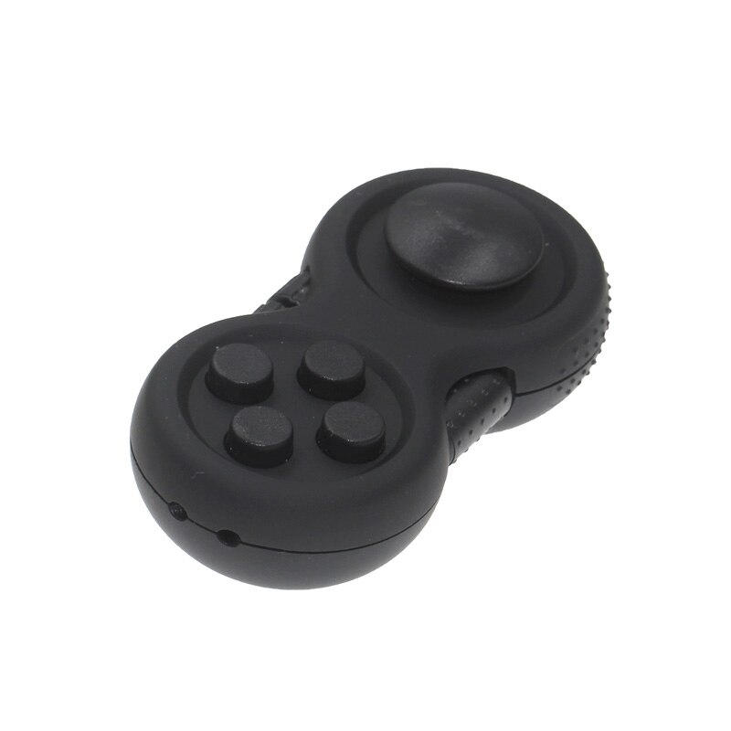 Fidget Hand Shank Pad Spinner ADHD Autism Anixety Stress Relieves Focus Toy Fidget Hand Shank Pad Fidget Toys Autism Toys: Black