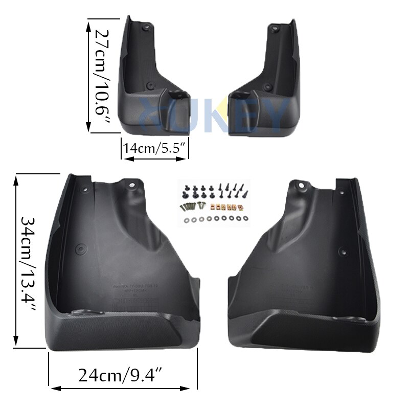 Molded Mud Flaps For Subaru Forester SK -on Mudflaps Splash Guards Flap Mudguards OE# J101SSJ000