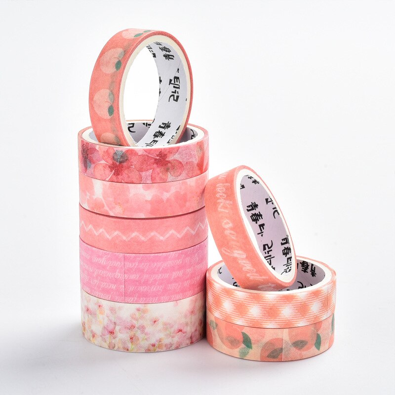 Washi tape kirsebærblomst vaskebånd brevpapir sommerdekorasjon washi tape sett cintas decorativas blomst maskebånd