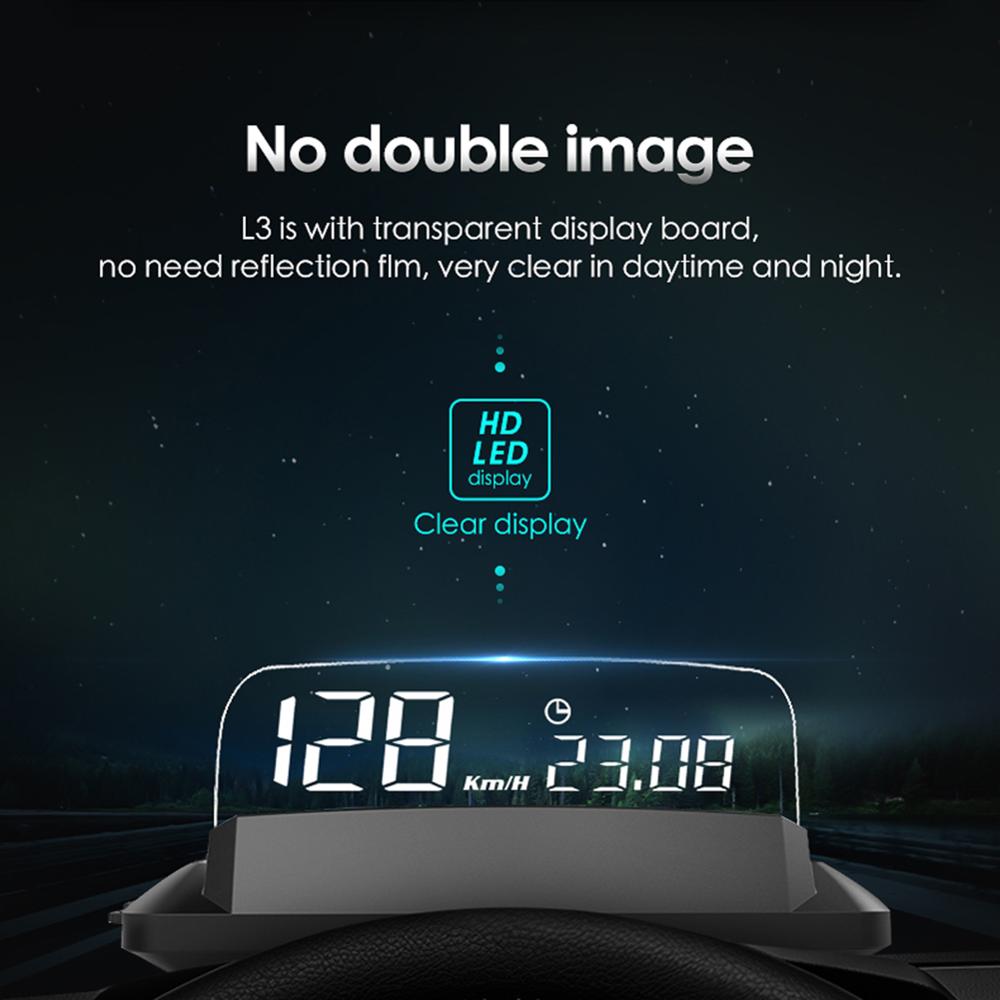 Updated Version OBD Car Head Up Display Car Electronics HUD Display Digital Speed Projector Overspeed Warning GPS Speedometer