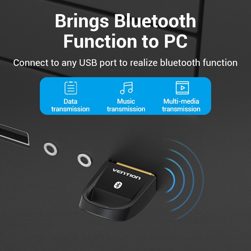 Vention USB Bluetooth-Compatible 5.0 Adapter for PC Mouse Wireless Transfer Receiver Transmitter Dongle for Bluetooth Headphone