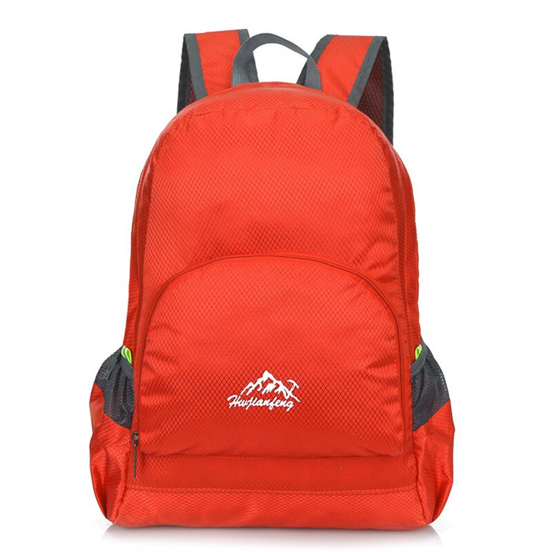 20L Outdoor Foldable Backpack Ultralight Waterproof Folding Lightweight Packable Bag Handy Travel Daypack Nano Bag: Red Color