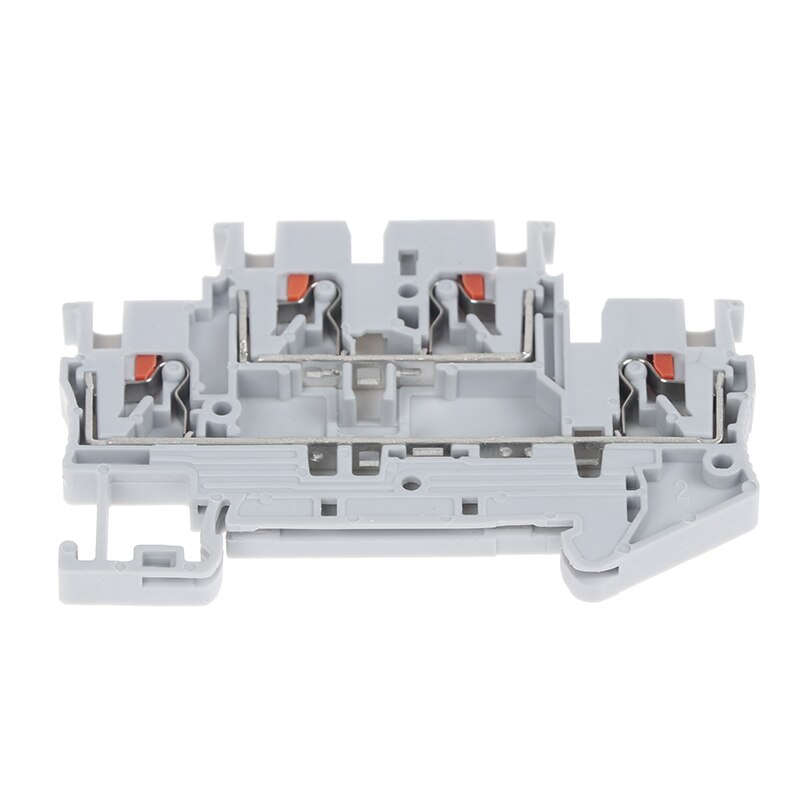 5pcs Terminal Block PTTB-2.5 Electrical Wiring Connectors Double Layer Spring Connection Conductors Terminal strips