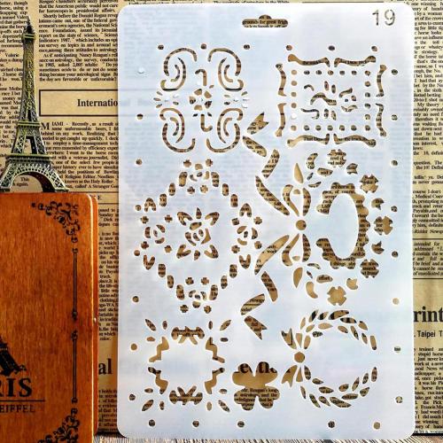 Rulers English Alphabet Number DIY Scrapbook Drawing Template Measuring Ruler Stencil Office School Supplies: Clear