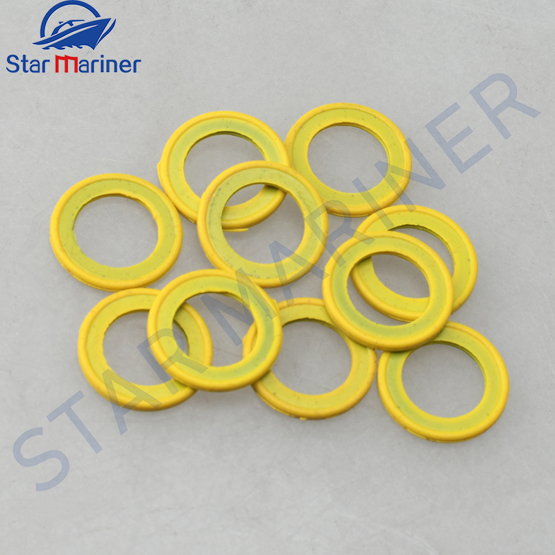 10 pezzi/set 26- 830749 Rondella a spirale di drenaggio per scarico Mercruiser Sierra 26-8M 0204693 Parti della nave 3.0L 4.3L 4.5L 5.2L 5.6L