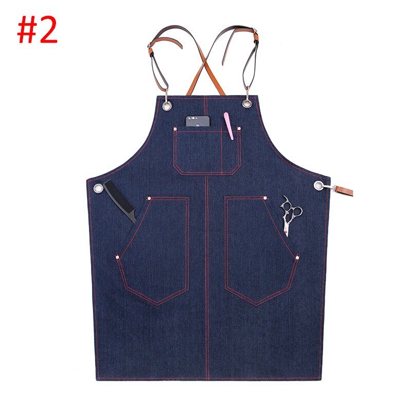 Uniforme de Chef Unisex, ropa de cocinero sin mangas, transpirable, para cocina, delantales para tienda,: style2