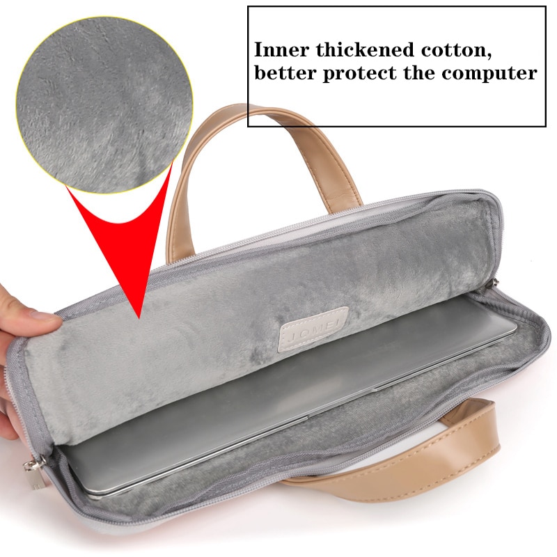 Bolso portátil ligero de cuero suave para portátil para mujer, maletín de 15,6 pulgadas para ordenador portátil, bolso de mano para mujer, bolso para Notebook, negocios