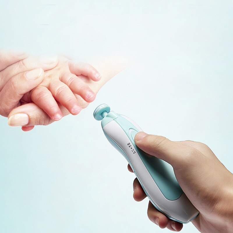 Bebê elétrico aparador de unhas manicure pedicure clipper cortador tesoura crianças infantil l4mc