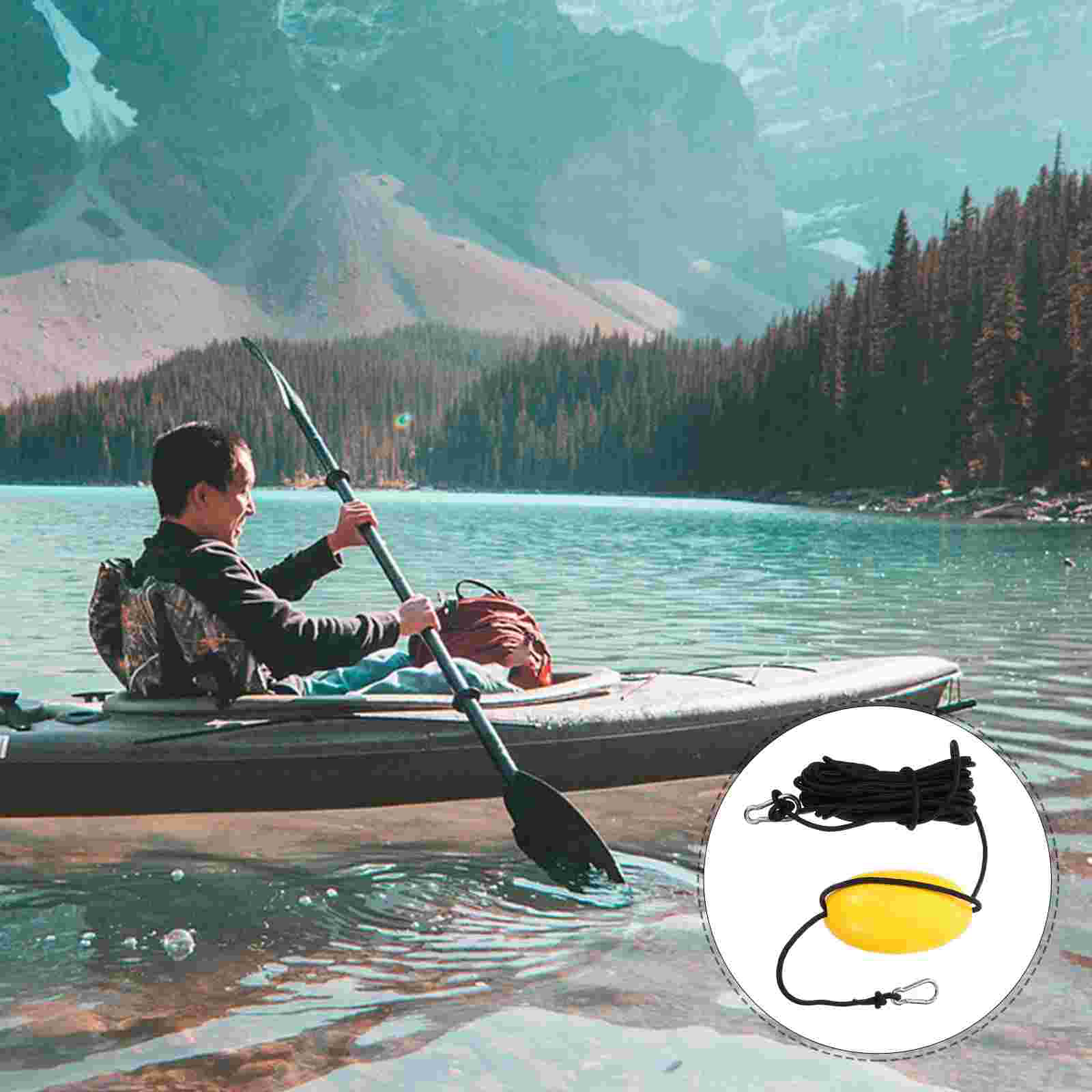 Anchor Nylon Buoy Kayak Floating Globe Rope Hook Boat Multipurpose Ball Stainless Steel Clip Portable High Density for