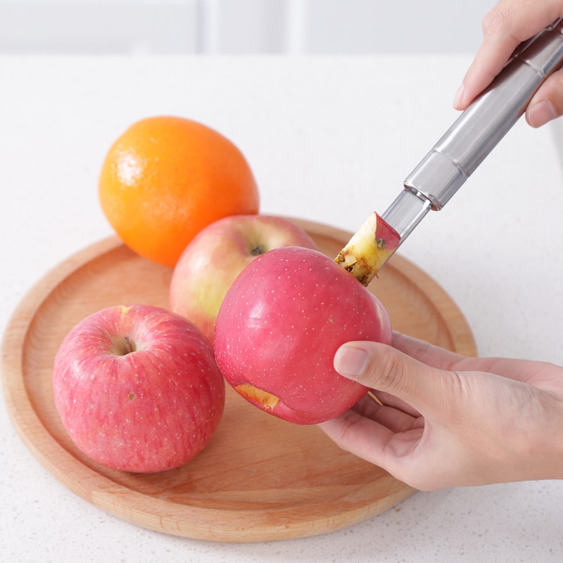 1 Pc separatore di nucleo di frutta in acciaio inossidabile mela pera nucleo di pesca divisore dispositivo di carotaggio di frutta andare utensili da cucina utensili da cucina