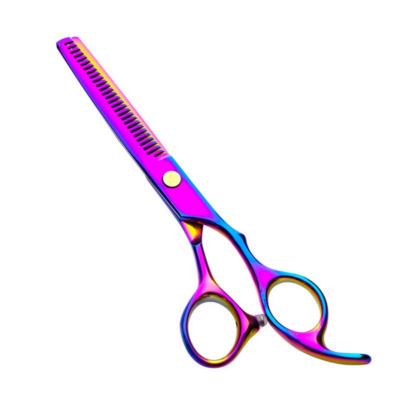 1pc hårklipper sakse hår sakse frisør sakse sæt hår lige tyndere sakse frisør salon værktøj: Lilla