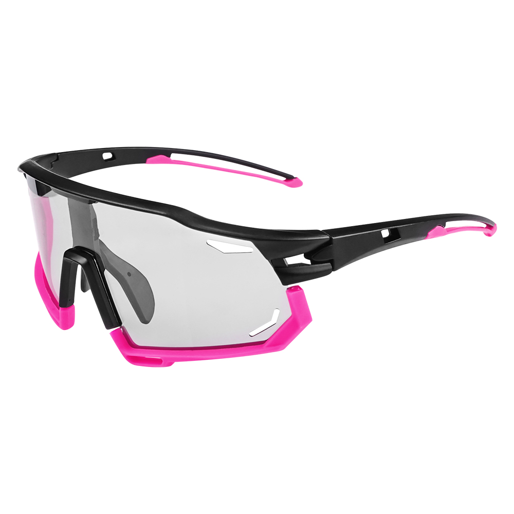Photochromic Sports Glasses Men's and Women's Polarized Bike Eyewear Mountain MTB Cycling UV400 Sunglasses Bicycle Road Goggles: Blue