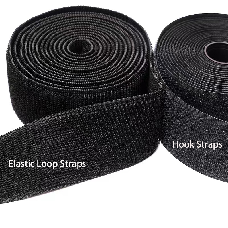 Nylon Elastische Lusband - 2 Yards - Zelfklevende Klittenband Straps - Hittebestendig, Eco-Vriendelijk