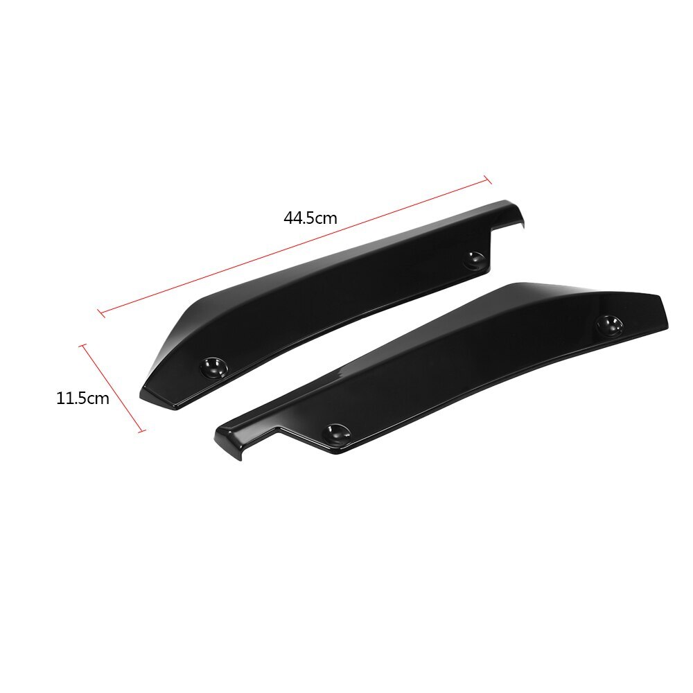 Universal Fit Rear Bumper Lip Splitter Fins Body L... – Grandado