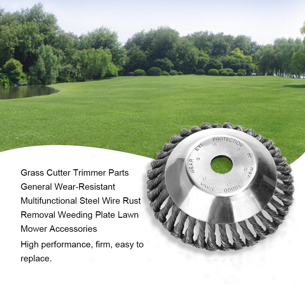 Grass Cutter Trimmer Parts General Wear-Resistant Multifunctional Steel Wire Rust Removal Weeding Plate Lawn Mower Accessories