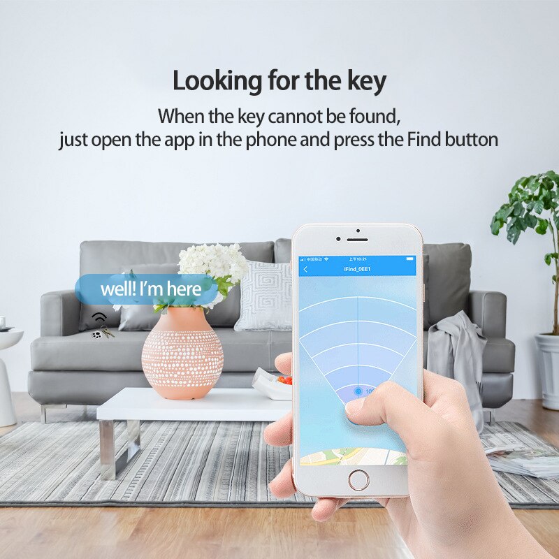 Newest Mini Anti Lost Alarm Wallet Key Finder Smart Tag Bluetooth Tracer GPS Locator Keychain Pet Dog Child Tracker