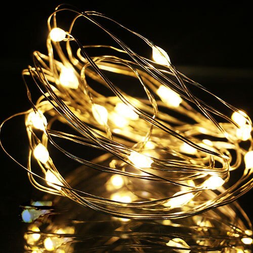 10 PCS Battery powered cork bottle light 2m LED light bar light birthday party wine bottle stopper light bar (Without battery): Warm White / 1M10LED