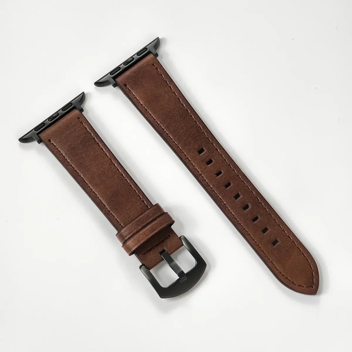 Urrem i kalveskind til apple watch 49mm 44 45mm 42 40mm 41mm, dame/mand urrem til iwatch serie 8 7 6 5 4 3 se rem: Xs / Hvid