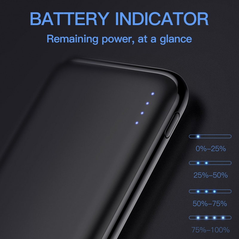 KUULAA Power Bank 10000 mAh Power Tragbare Lade Poverbank 10000 mAh USB Externe Batterie Ladegerät Für Xiaomi Mi 9 8 iPhone