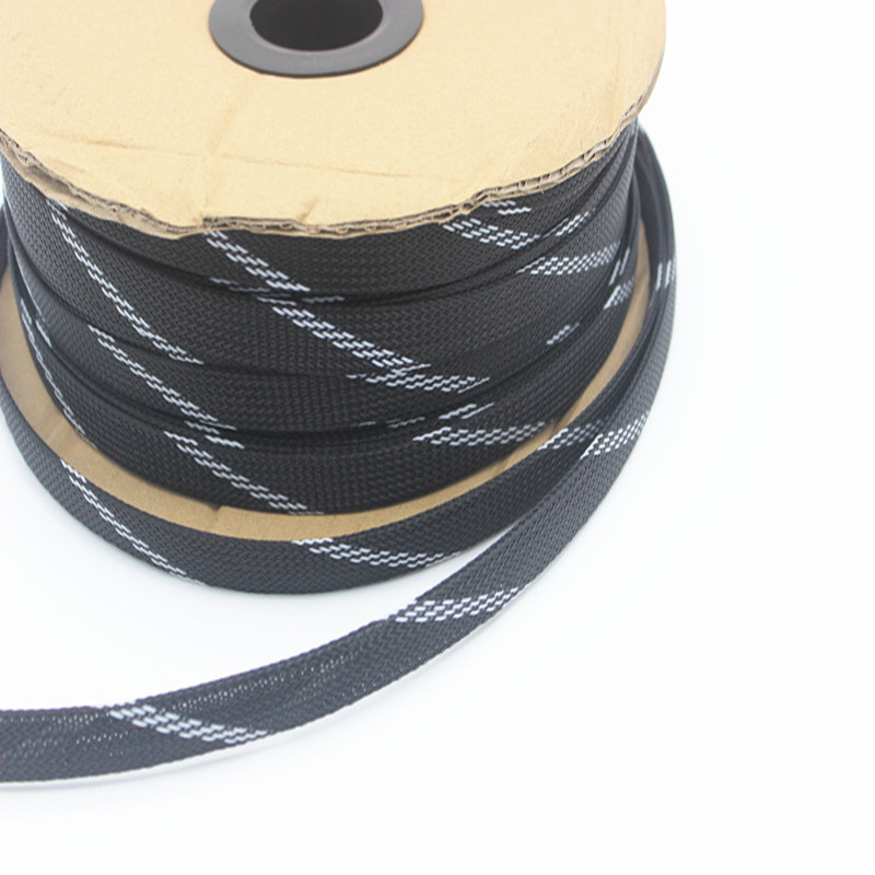 12 Mm Kabel Mouw Dichte Shock Proof Netto Cover Netto Draad Schede Gevlochten Mouwen Et Uitbreidbaar Gevlochten Kous Kabel Draad lijn