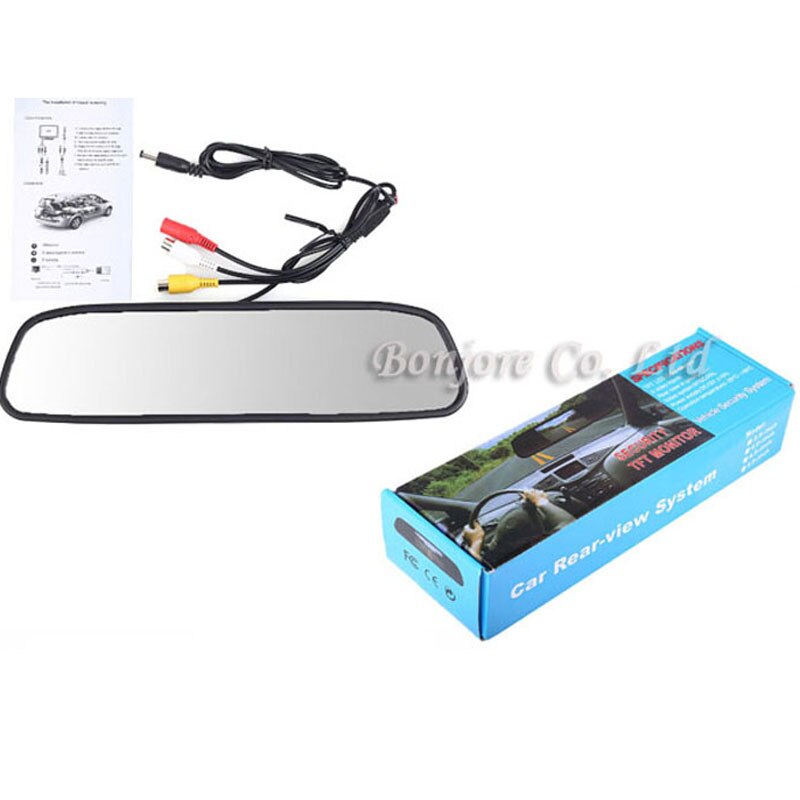 Intelligent Dynamic Trajectory Tracks Rear View Camera HD CCD Reverse Backup Camera + Hd 5 inch Monitor Parking Assistance Kit