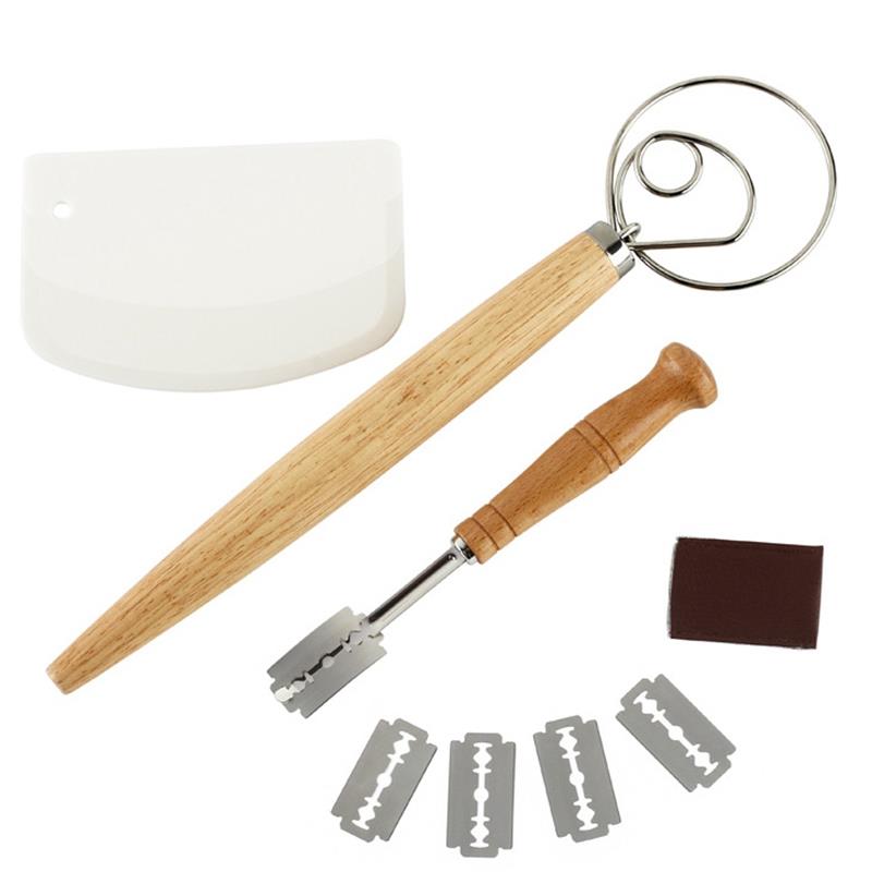 Practical Assorted Bread Making Tool Set Assorted Bread Proofing Tools Kitchen Cake Scraper Dough Whisk Kitchen Tools: Random Color Size 1