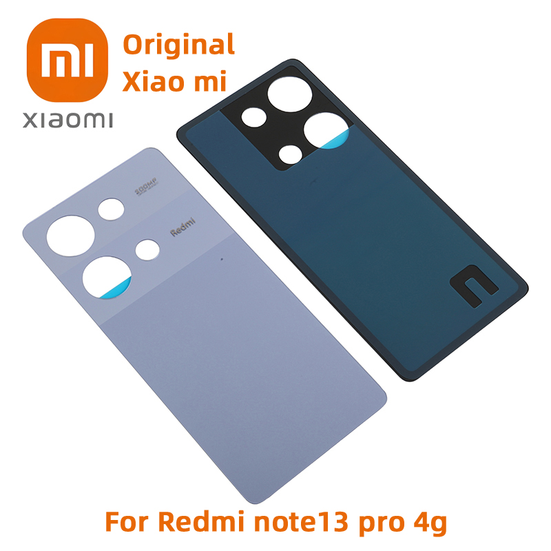 For Xiaomi Redmi Note 13 Pro 4G Back Battery Cover Housing For Redmi Note 13Pro 4G 23117RA68G Back Case+Sticker
