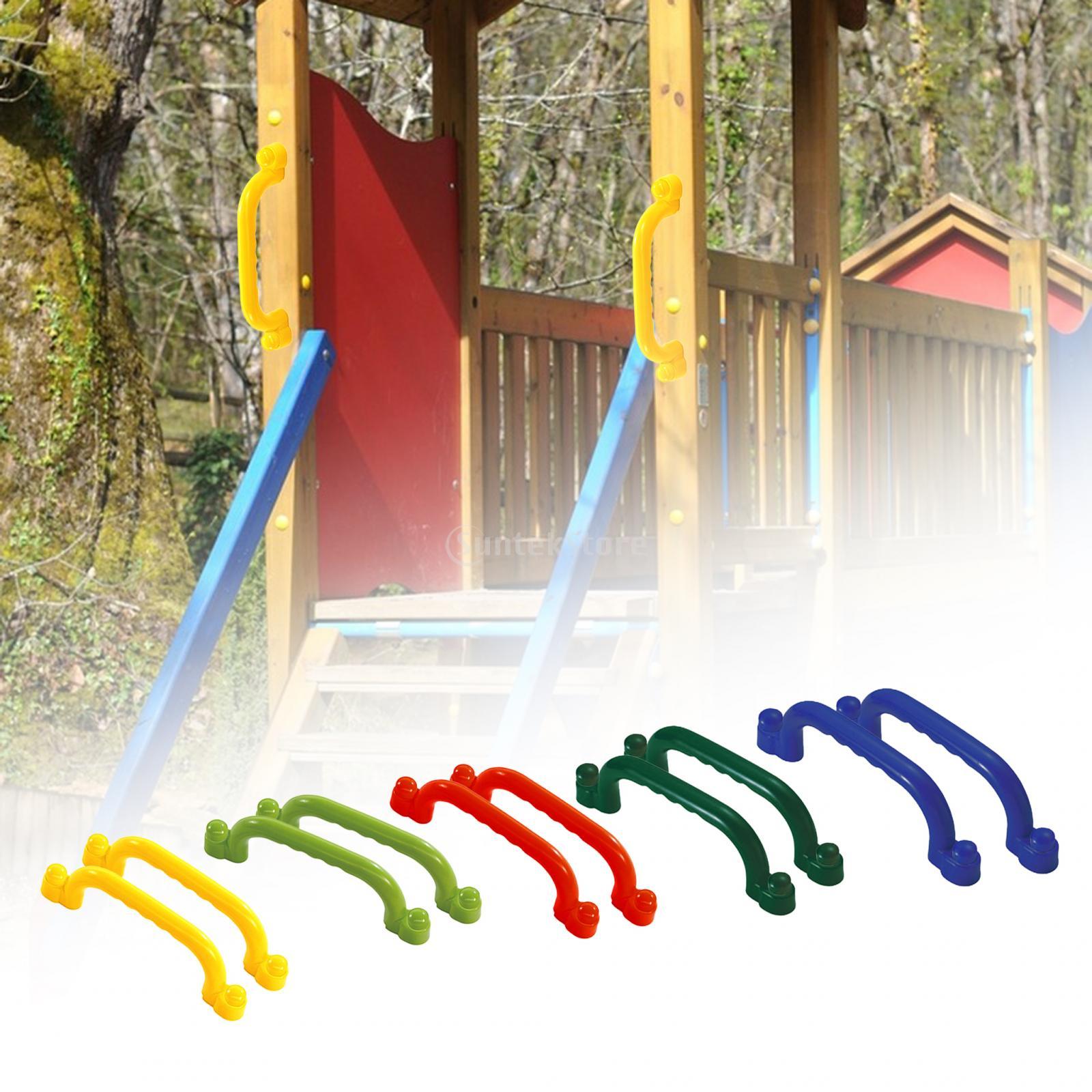 2Pcs Playground Accessories Play Playhouse Grab Handle Bars Playroom Ladder Handles for Jungle Gym Backyard Playhouse Treehouse