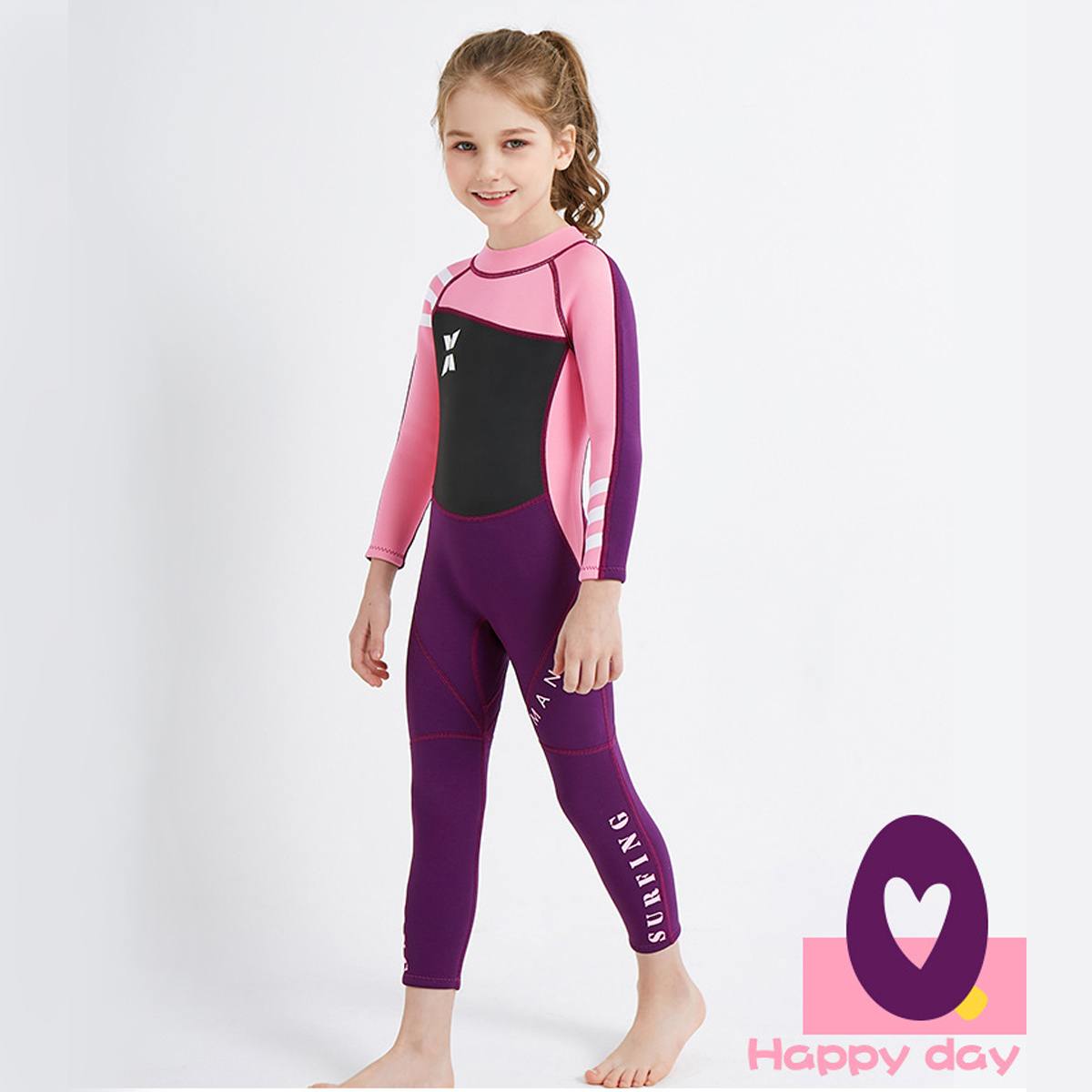 2.5MM Neoprene Boys Thermal Wetsuits Full-body Children Anti-UV Keep Warm Diving Suits Surf Swimwear Suit for kids