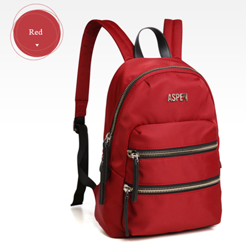 AspenSport-Mochila universitaria para chica, de señorita morral, bolso de viaje de para mujer, mochilas de lona para niño: red