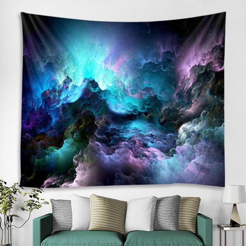 Tapiz colgante de pared de montaña de nube de lujo manta de playa de Yoga decoración de fondo tapiz con nubes y