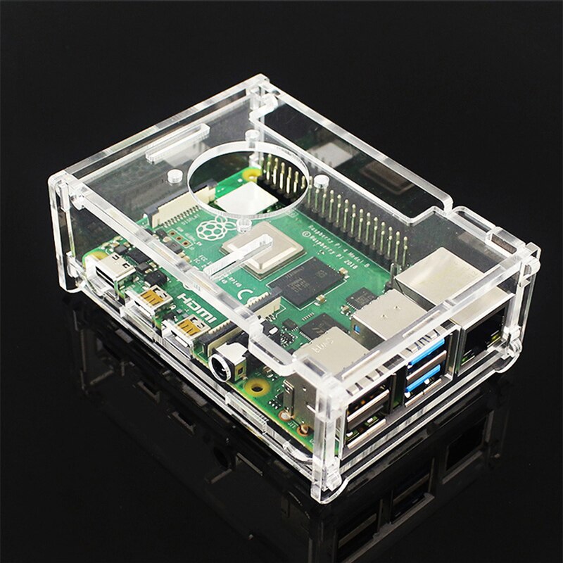 Framboise Pi 4 modèle B boîEbene ABS boîEbene transparent boîEbene ABS gießen framboise Pi 4B 3B + Plus 3B 2B B avec ventilateur