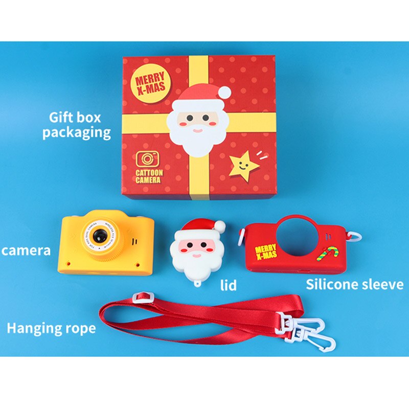 Christmas Cartoon Cute Shatter-resistant Children's Digital Camera High-definition Dual Camera Kid Toy