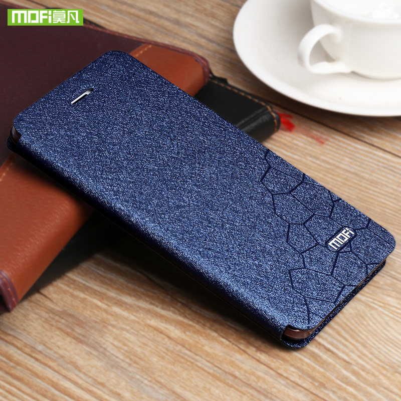 Xiaomi Redmi 4X Case 5.0 Cover Silicone TPU Flip Leather Hard Black Ccoque Original Mofi Xiaomi redmi 4X Pro Case Metal Foundas: blue