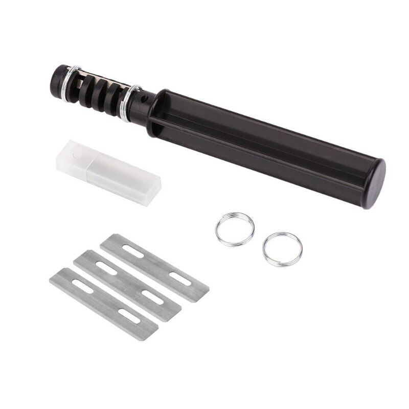 DIY Leather Craft Lacing Lace Cord Maker Strip Cutter Tool with 3 Blades: Default Title