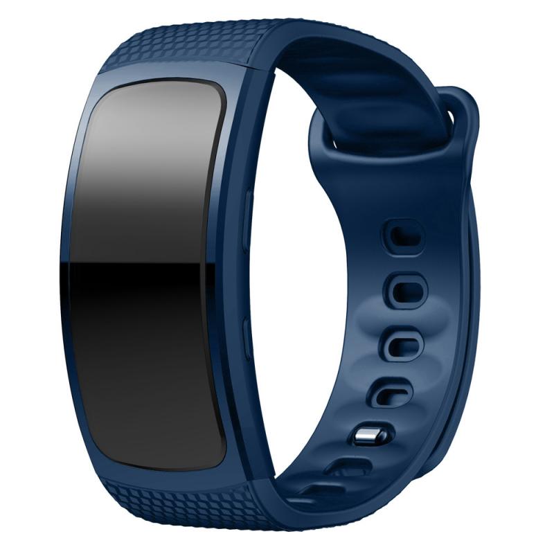 Per Samsung Gear Fit 2 Pro SM-R360 Watch Band Compatibile Per Samsung Gear Fit 2 Pro di Silicone Del Cinturino di Vigilanza di Forma Fisica fascia 95 + 88 millimetri: midnight blue
