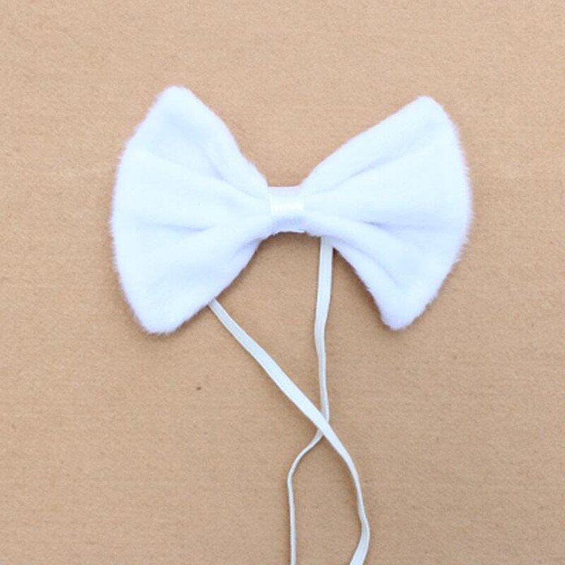 Kleurrijke Dier Strikje Handgemaakte Tijger Luipaard Giraffe Print Ties Kids Kinderen Prestaties Props Party Dress Up Decor: White