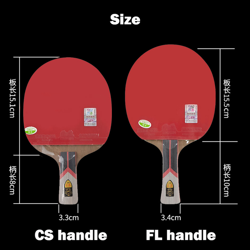 Friendship 729 King 7 Star Table Tennis Racket 7 Plywood Blade Ping Pong Bat Pips-in Pingpong Paddle for Fast Attack