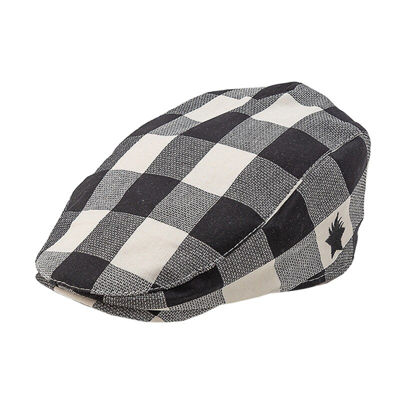 Nuovo cappello da bambino per l&#39;autunno inverno bambino bambini ragazza e ragazzo carino moda caldo cappello per bambini berretto berretto traspirante berretto parasole per bambini: Black plaid