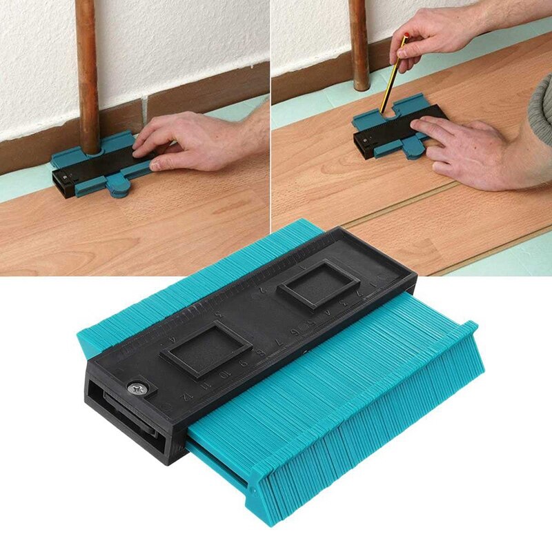 5 zoll Kontur Profil Messgerät Fliesen Laminat Fliesen Rand Gestaltung Holz Messen Lineal Abs Kontur Messgerät Duplizierer 0-120mm Palette (Gre
