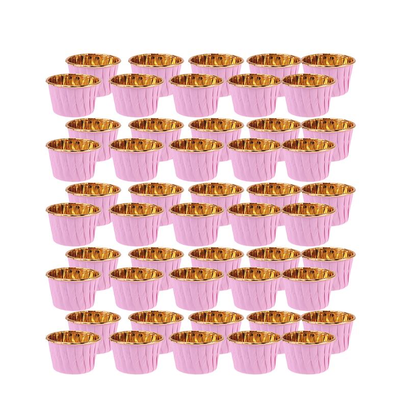 100 Stuks Wegwerp Gekruld Cake Cups Hittebestendig Muffin Cup Cupcake Wrappers Feestartikelen Voor Verjaardag Bruiloft: As Shown 3