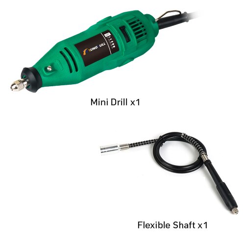 Dremel-Mini taladro eléctrico con cable, pluma de grabado artesanal, herramientas de perforación de 260W, grabador eléctrico para tallado de madera: Set 2