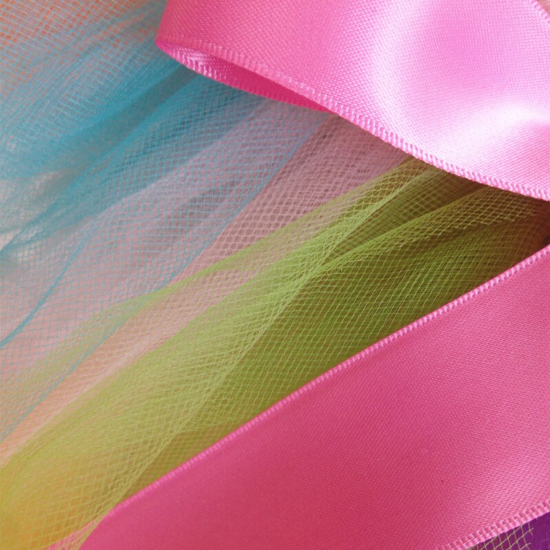 Bébé anniversaire jupe Tutu jupe avec bandeau moelleux robe de bal Tutu bébé Costume tenue de fête bébé vêtements arc-en-ciel couleur