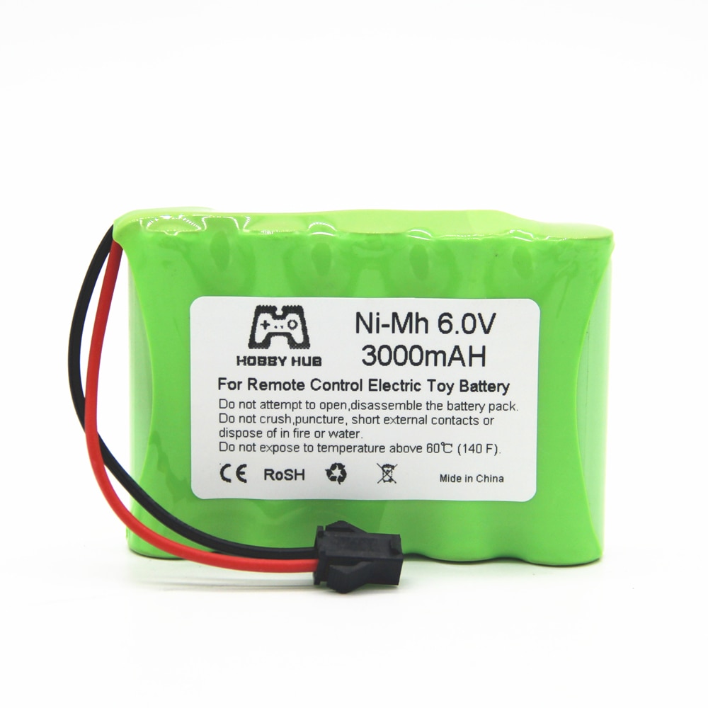 Hobby hub-batería recargable para juguetes eléctricos, 3000 mah, 2800 v, NI-MH, 6v, AA, 2400mah