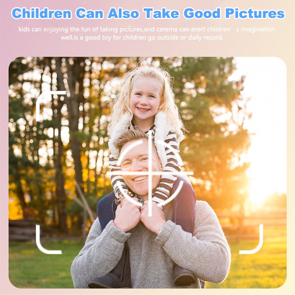 Kinder Mini Kamera Digital Foto 2,0 zoll Video Vorne Hinten Kamera Objektiv Pädagogisches Weihnachten Für Kinder Spielzeug Junge mädchen