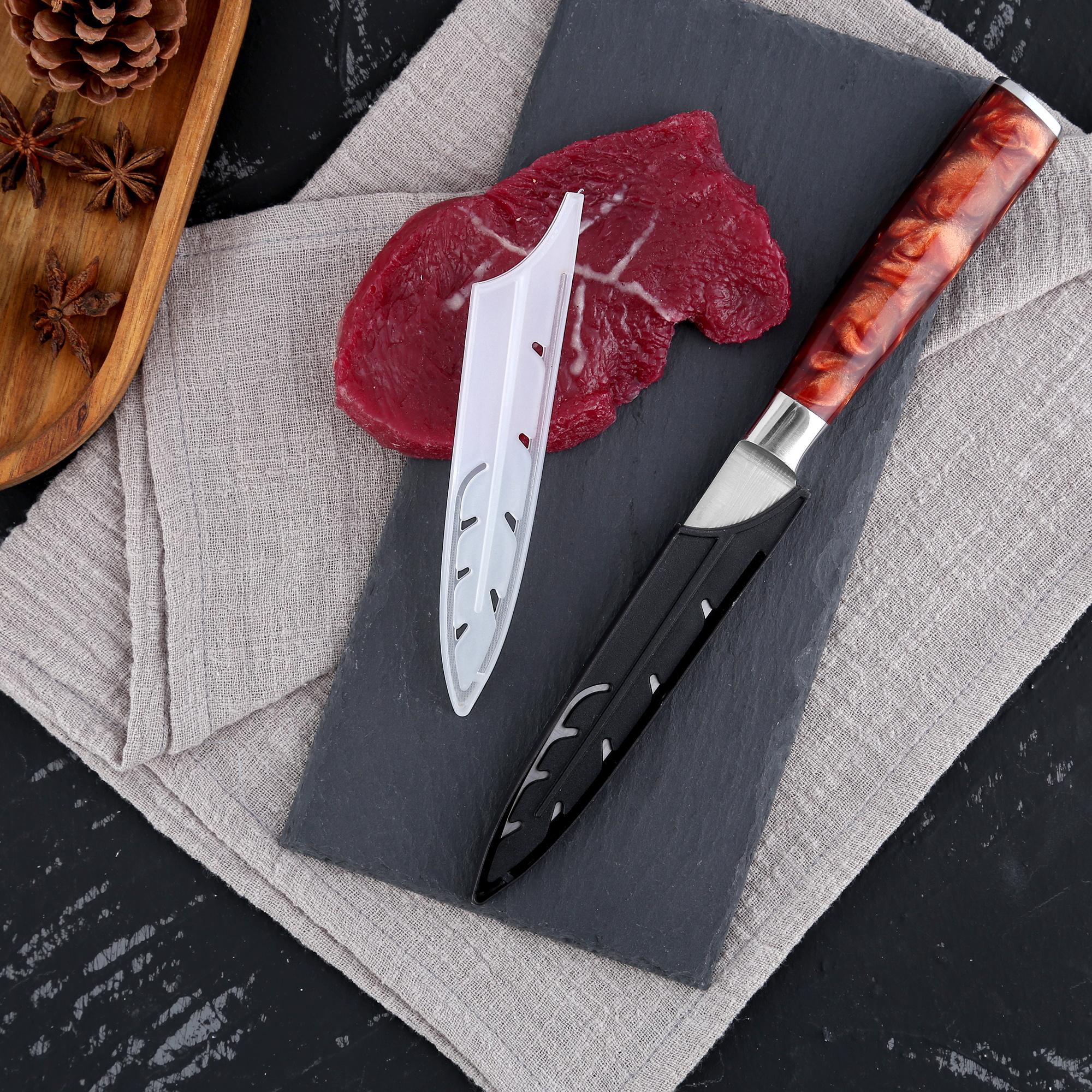 2 Pieces Utility Knife Blade Covers Plastic Knife Sheath Storage Case 5 Inch Utility Knife Ceramic Knives Edge Protective Case