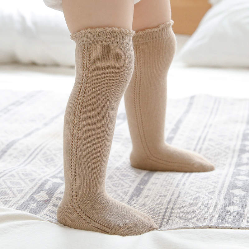 Warmom Baby Mädchen Jungen Knie Hohe Socken Rohr Rüschen Säuglinge Kleinkinder Socken freundlicher Lange Socken für Mädchen Baumwolle freundlicher socken